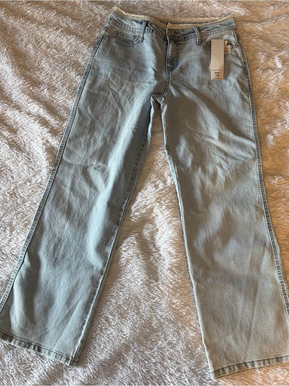 No Boundaries Light Blue Wide Leg Jeans